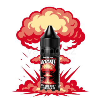 Příchuť Aroma Adams Vape BOOM! STRAWBERRY CHEESECAKE (jahodový cheesecake) 30/5ml