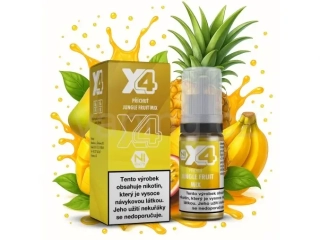 X4 Salt e-liquid - JUNGLE FRUIT MIX 10ml (směs tropického ovoce) 20mg