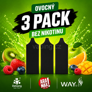 E-liquidy ovocný mix 0mg (3x10ml)