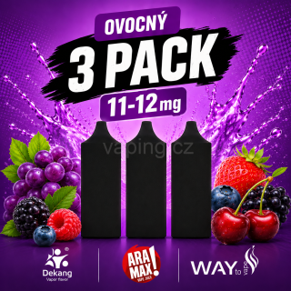 E-liquidy ovocný mix 11-12mg (3x10ml)