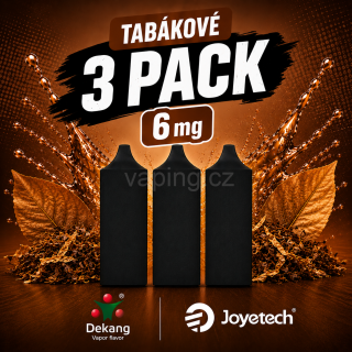 E-liquidy tabákový mix 6mg (3x10ml)