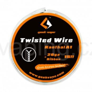 Twisted Kanthal A1 - odporový drát 26GA + Ribbon (5m) - GeekVape