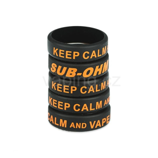 Dekorativní silikonový kroužek 23mm (Černý)