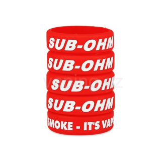 Dekorativní silikonový kroužek 23mm (Červená)