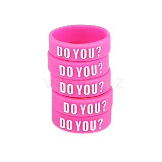 Dekorativní silikonový kroužek 23mm (Růžový)