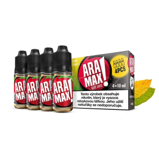 Aramax E-liquid 4x10ml (Green Tobacco) 3mg