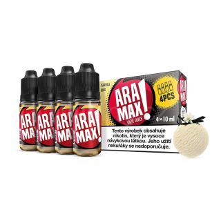 Aramax E-liquid 4x10ml (Vanilla Max) 18mg