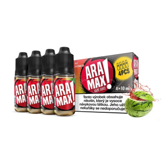 Aramax E-liquid 4x10ml (Max Watermelon) 6mg