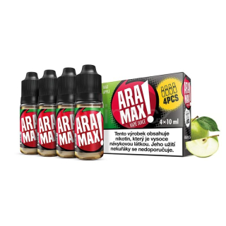 Aramax E-liquid 4x10ml (Max Apple) 3mg
