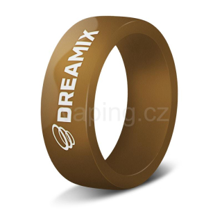 Dekorativní silikonový kroužek (gumička) Dreamix 26mm hnědá