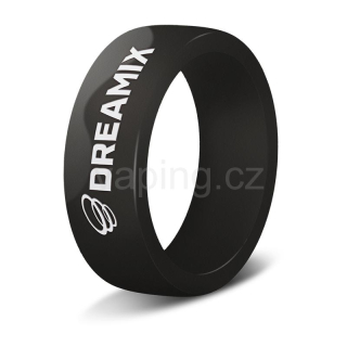 Dekorativní silikonový kroužek (gumička) Dreamix 26mm černá