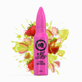 RIOT SQUAD Shake & Vape příchuť Pink Grenade (Citronovo-jahodová limonáda) 10ml
