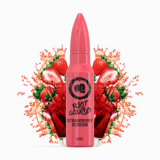 RIOT SQUAD Shake & Vape příchuť Strawberry Scream (Jahodová limonáda) 10ml