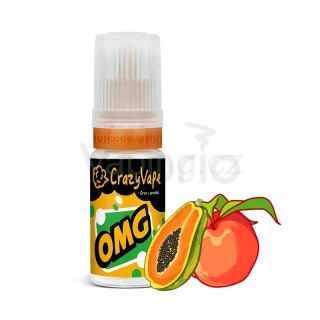 CrazyVape příchuť OMG (broskev a papaya) 10ml