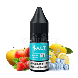 E-liquid SALT BREW CO s příchutí RUSSIAN WINTER (ledové jablko, jahoda a citron) 10ml 10mg