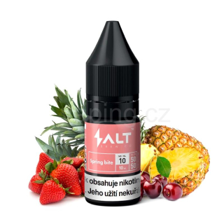 E-liquid SALT BREW CO s příchutí SPRING BITE (jahoda, třešeň a ananas) 10ml 10mg