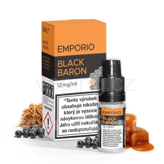 Emporio Salt Black Baron 12mg (Černý rybíz s karamelem a tabákem) 10ml 
