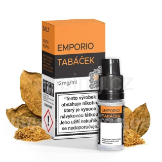 Emporio Salt Tabáček 12mg (Tradiční tabáková směs) 10ml 