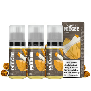 PeeGee - Daff 3x 10ml (nasládlý virginský tabák) 18mg