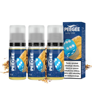 PeeGee - Lucky Color 3x 10ml (virginský, burley a orientální tabák) 18mg
