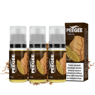 PeeGee - Tobacco 3x 10ml (čistý tradiční tabák) 18mg