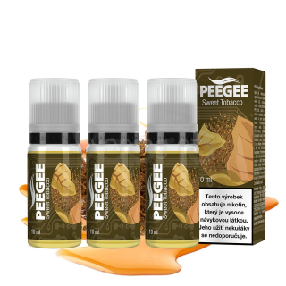 PeeGee - Sweet Tobacco 3x 10ml (sladký tabák) 18mg