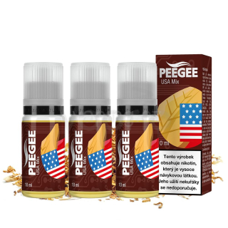 PeeGee - USA Mix 3x 10ml (americký tabák) 18mg