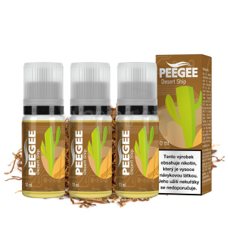 PeeGee - Desert Ship 3x 10ml (světlý virginský tabák) 18mg