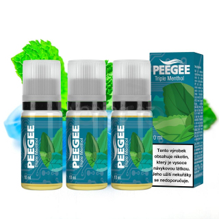 PeeGee - Triple Menthol 3x 10ml (trojitý mentol) 18mg